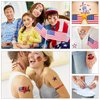 Toututu 10 Sheets 4th of July Temporary Tattoos, American Flag Red White and Blue Patriotic Tattoo, Fourth of July USA Face Tattoo Sticker Party Favors Memorial Veterans Independence Day Accessories