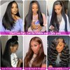 Lace Front Wig Human Hair Straight 13x4 Lace Frontal Straight Wigs for Black Women HD Transparent Brazilian Lace Front Wigs Human Hair Pre Plucked with Baby Hair Natural Hairline 150 Density 18Inch