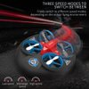 AIROKA 3 in 1 Sea Land and Air 360° Rolling Waterproof RC Drone, Four Axis Aircraft High Speed Drift Cars RC Foam Boat Toys,for Beginners and Gift to Boys and Girls(red)
