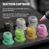 OZER Tattoo Ink Cups with Stable Base and 200pcs Tattoo Ink Cup Skull Disposable Silicone Tattoo Pigment Cup Pink