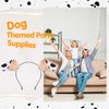 4 Pieces Dalmatian Ears Headband Puppy Ears Headband Black White Dog Ears Headband Animal Ear Headbands Dog Ears Costume Hair Accessories For Birthday Party Cartoon Style Halloween Party Favors