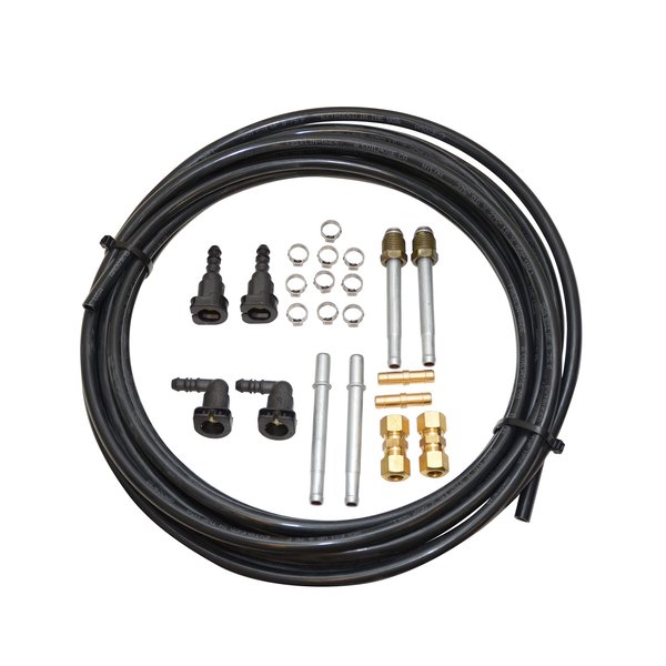 Dynamic FLK-38 Automotive Replacement Fuel Line Repair Kit 3/8 in (10mm), 23 Pack , Black