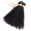 Kinky Curly Human Hair Bundles Natural Black Curly Wave Bundles Human Hair 24 24 24 Inch Brazilian Curly Bundles Hair Weave Healthy and Soft 3 Bundles Remy Hair Extensions