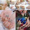 500 Pieces Clear Ballerina Coffin Nail Tips Acrylic Nail Tips Half Cover False Nails Tips Coffin Fake Nails Nail Extension Tips