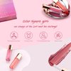 Color Nymph 16 PCS Lip Glosses Collection, Shimmery Lip Glosses for Women and Girls, Long Lasting Color Lip Gloss Set with Rich Varied Colors (Iridescent Pink)