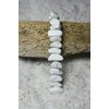White Howlite Stone French Barrette Hair Clip 4" or 100 mm Length