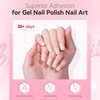 Makartt Extra Strong Base Coat Nail Polish, 15ml Long-Lasting Gel Base Coat Nail Gule for Nail Charms Press on Nails Soak Off LED Lamp UV Gel Base Coat Clear Foundation for DIY Home Gift for Women