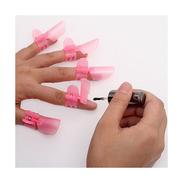 10x Cute Nail Art Tips Nail Polish Protection Clipper