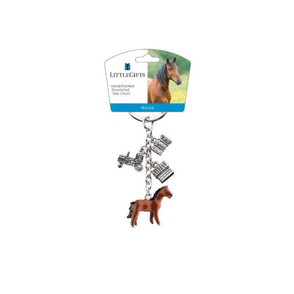 Little Gifts Key Chain, Horse Farm Animal