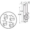 Prime-Line C 1076 Chrome Plated Flush Locking, Keyed, Door Handle Set (Single Pack)
