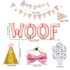 Dog Birthday Party Supplies Decorations WOOF Letter Balloons Dog Paw Print Balloons Hat Bowtie Happy Birthday Banner for Pet Birthday Party Supplies