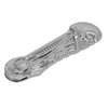 Foldable Hairstyling Brush Zinc Alloy Prevent Static Pocket Mini Men Oil Hair Comb Hairdressing Comb Portable Suitable for Home Hair Salon or Travel(Silver)