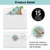 REWIDPARTY Sloth Birthday Party Invitations with Envelopes & Stickers（Set of 15） Sloth Shaped Fill-in Invitations Let's Hang Out Sloth Party Invites Boy or Girl Sleepover Themed Celebration Supplies