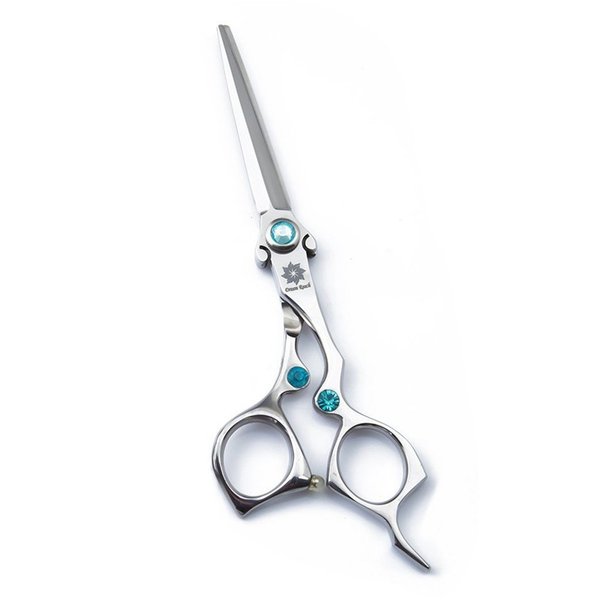 6 inch Professional Barber Razor Edge Hair Cutting Scissors/Shears -Adjustment Tension Screw - Hairdressing Cutting Scissor (C-6 inch-Silver)