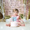 1 PCS Baby It's Cold Outside Cake Topper Glitter Winter Snowflake Baby Shower Cake Pick Decorations for Winter Snowflake Baby Shower Kids Birthday Party Supplies Blue