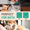 Ruff 'N Ruffus Dog Brush for Shedding - Double Sided Undercoat Rake for Dogs & Cats - Dematting Comb for Dogs - Deshedding Dog Brush with Nail Clipper - Cat Grooming Brush Reduce Shedding by 95%