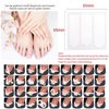 MOLILON 2000 Pieces French Tip Nail Guides French Nail Stickers Nail Art Tips Guides Self-Adhesive French Manicure Strips for Edge Auxiliary Stickers DIY Nail Stencil Tools (45 Design, 48 Sheets)
