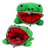 Bestmaple Frog Wallet Anime Cartoon Wallet Coin Purse Manga Flannel Wallet Cute Funny Plush Toy (2 Pack Anime Frog)