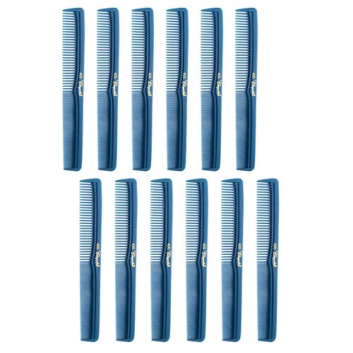 7 inch All Purpose Hair Comb. Hair Cutting Combs. Barber’s & Hairstylist Combs. Teal. 12 Units.