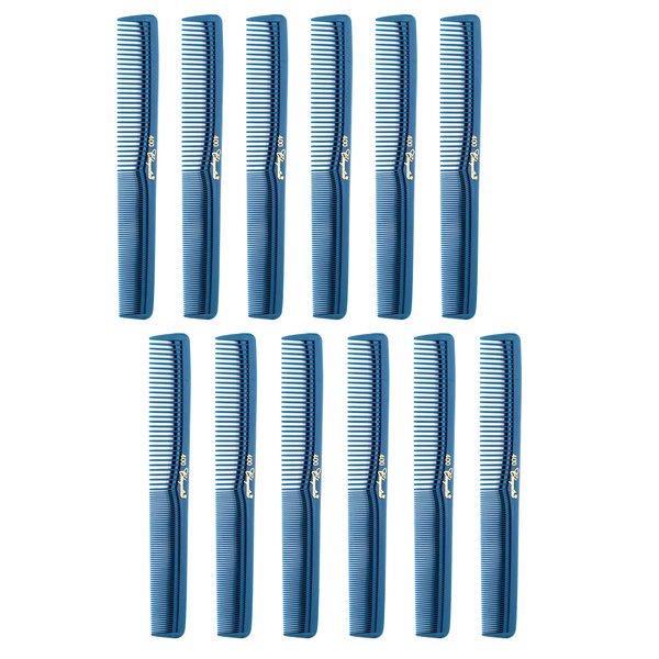 7 inch All Purpose Hair Comb. Hair Cutting Combs. Barber’s & Hairstylist Combs. Teal. 12 Units.