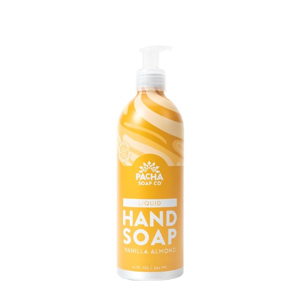 PACHA SOAP Vanilla Almond Liquid Hand Soap, 12 FZ
