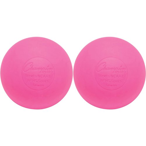 Champion Sports Lacrosse Balls (2-Pack) Pink-Pink