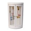 Dollhouse Shower Room Miniature Furniture Bathroom Accessories 1:12 Mini House Wooden White Cubicle House Corner Simulation Building Birch