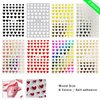 8 Sheets Heart Love Nail Art Stickers Decals 3D Self-Adhesive Nail Art Stickers Heart Love Nail Art Decorations Stars Decals Manicure Accessories (Heart)