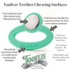 Toofeze Ice Cold Baby Teether Toy – Fast Pain Relief – All Natural Silicone and Stainless – Ages 3 mos+ (Mint Green)