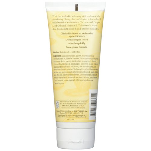 Burt's Bees Milk and Honey Body Lotion, 6 oz