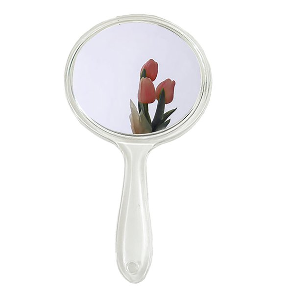 Stianiiie Makeup Hand Mirror, Double-Sided Handheld Mirror 1X/3X Magnifying Mirror with Handle, Wall Mounted Mirror, (Crystal Clear) 4.8" X 8.3"