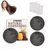 LJYBoBin 3PCS Hair Darkening Shampoo Bar,Dark Shampoo Bar for Gray Hair,Shampoo Soap for Men & Women