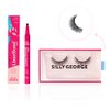 Silly George SuperNatural Series Starter Kit - Pretty Lashes with Adhesive Eyeliner | Clear Band gives Lashes Natural Look | Extra Strong Hold for False Eyelashes (Nova, LinerBond™ Clear)