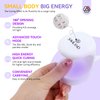 Saviland Mini Nail Lamp, Quick-Dry Gel Nail Lamp 16W, Portable U V Light for Easy and Fast Nail Extension, U V LED Curing Lamp for Manicure Starters DIY Nail Art