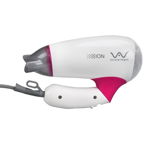 VAV 1200W Travel Hair Dryer Professional Ceramic Mini Blow Dryer for Kids with Cool Shot Button,Folding Handle