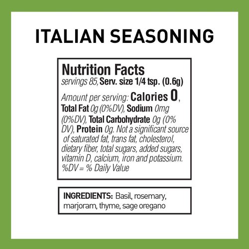 The Spice Hunter Italian Seasoning Blend, 0.6-Ounce Jar