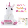 ORIENTAL CHERRY Unicorn Stuffed Animal - Talking Unicorn Interactive Toys - Christmas Birthday Gifts for Girls Teens Kids Age 4 5 6 7 8 9 10 Preschool Kindergarten