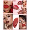 LYSdefeu 3 Colors Lazy Lipstick Set, Love Matte Velvet Lipstick Labiales Long Lasting Waterproof Non-stick Not Fade Lip Stain Lip Gloss, Easy to Color Lipstick Lazy Lip Makeup for Women Girl-02+05+09