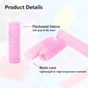 MOODKEY 24PCS Self Grip Small Hair Curlers Set Heatless Roller Hair Curlers Pro Salon Hairdressing Curler DIY Curly Hairstyle Hair Rollers Tools Rat Tail Comb for Women Medium Short Hair(0.8in,pink)