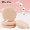 10 Pieces Powder Puffs for Face Powder, 2.36 inch Makeup Puff for Powder Foundation Velour Powder Puff Pure Cotton Powder Applicator Cotton Cosmetic Powder Makeup Puffs Pads with Ribbon