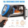Infrared Thermometer Gun - BTMETER BT-985C Non Contact 16:1 IR Laser Temperature Gun Digital Instant Read -50℃~800℃(-58℉~1472℉) for Food Cooking Kitchen Grilling HVAC (NOT for Human Temp)