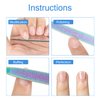 Mudder 6 Pcs Diamond Nail File Metal File Buffer 7 Inch Stainless Steel Double Side Nail File Fingernails Toenails Manicure Files for Salon and Home Rainbow Color