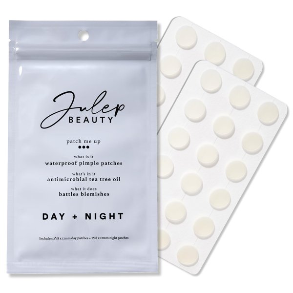 Julep Pimple Patch for Face, Invisible Hydrocolloid Waterproof Sticker for Face Acne & Spot Treatment With Tea Tree Oil, 36 Day + 36 Night Patches, Total 72 Patches