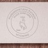 Premium Quality Handheld Wyoming Land Surveyor Seal - Professional Land Surveyor Seal for Wyoming, Size 1-3/4 - Ideal for Wyoming PLS Seal - Perfect Tool for Wyoming Land Surveyors - Easy to Use