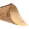 BambooMN 3.15" x 1.38" Premium Appetizer Bamboo Leaf Food Cone, Natural Disposable, Great for Catering, Parties and Home Use, 100 Pieces