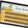 BODERMINCER 10D 60pcs Black Handmade False Eyelashes Natural Long Individual Eyelashes Extension Fake Lashes Makeup Beauty Cosmetic (11mm)