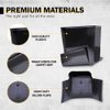 HAUSSIMPLE Car Garbage Can Premium Car Trash Bin with Stability Flap and Magic Strips Secure Waterproof Interior Organizer Accessories Leakproof Container for Cars 20 Pcs Trash Bags - Black
