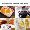 Honey and Syrup Dipper Stick Server Honey Spoon 304 Stainless Steel Wand for Honey Pot Jar Containers-6.3 Inch