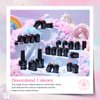 Beetles 24Pcs Gel Nail Polish Set, Summer Pastel Pink Blue Pearl Shimmer Chameleon Purple Green Colors 2024 Spring Summer Gel Polish Kit, 3Pcs Base Gel Top Coat and Double-ended Brush Soak off UV Gel