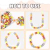 GMMA 180 Pcs Polymer Clay Beads for Bracelets Charms Making Pony Beads Shapes for Friendship Bracelets Spacer Beads Supplies for DIY Bracelet Earring Necklace Jewelry Making (Colorful Balls)